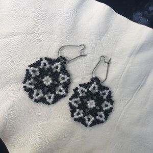 Handmade beading earrings